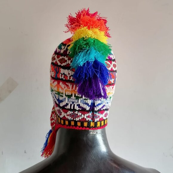 Unisex Hand Knitted Chullo Hat Warm Winter main image 5
